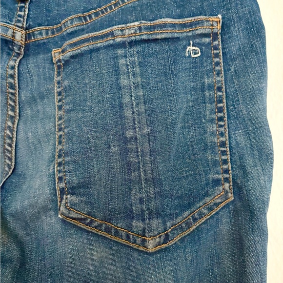 rag & bone Dark Blue Skinny Leg Jeans 9” - Picture 8 of 11